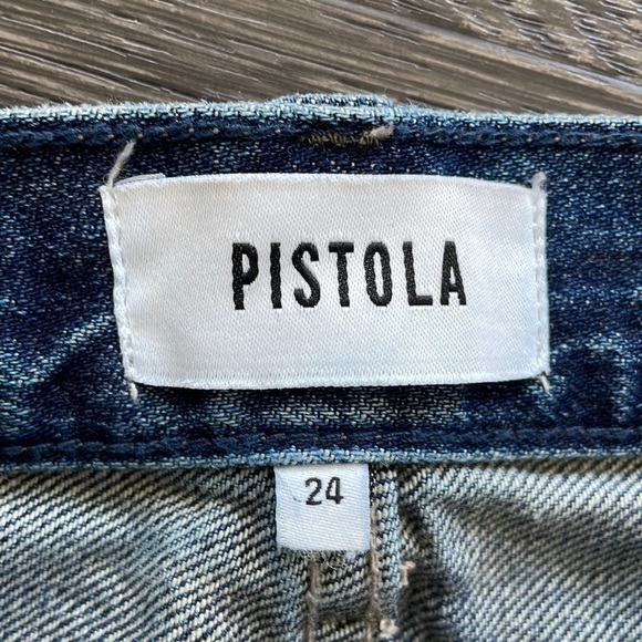 Sz24 Pistola Charlie High Rise Straight Un-Done Frayed Hem in Eternal EUC - Picture 15 of 16